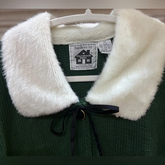 Handknit Cardigan Sweater Size 3X by Storybook Kruts Vintage 90’s - Picture 2 of 16